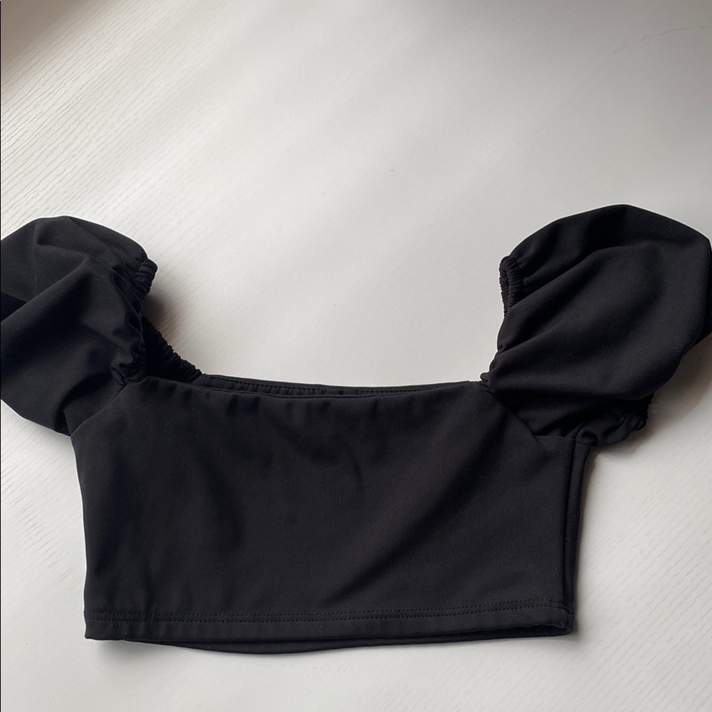 Tiger Friday Black Ever After Crop Top  child Medium